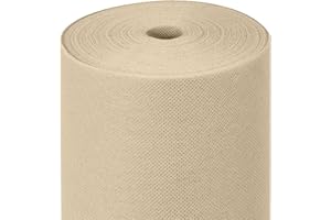 HORECA COLLECTION MAXI PRODUCTS - Camino de Mesa TNT Precortado a 30 cm - 0,4 x 12 m - Crema - Tejido no Tejido Spunbond (TNT) - Desechable con Efecto Tela - Resistente a Líquidos - Catering - IMPERMEABLE