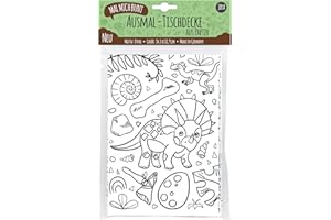 ‎JEKA Ausmal-Tischdecke Dinosaurier, Papier-Tischdecke zum Ausmalen Dino, Ausmalbilder Dino, Ausmalen Dinosaurier, Mal Mich Bunt