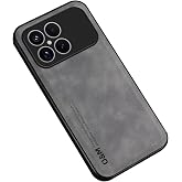 Microcase Xiaomi Poco F8 Pro/Redmi K90 Deri Kaplama Kılıf AL4970 (Siyah)