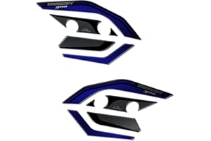 Resin Bike Adesivi Moto Compatibile con Yamaha Tracer 900 2015-2017. Protezione Paramani da Urti e Graffi. Coppia Adesivi Resinati con Effetto 3D- Finitura Blu Metallizzato