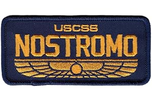 Titan One Europe - Nostromo Name Tag Costume Cosplay Parche Bordado Termoadhesivo (NAVY BLUE)