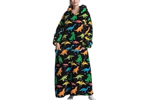 EYITUPC Extra lange tragbare Decke Hoodie Erwachsene, übergroße Hoodie Decke Sweatshirt für Frauen Männer