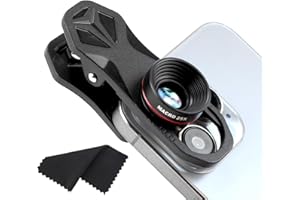 BIVOFU Makroobjektiv 25x, Handy Objektiv für Smartphones, Clip-On Kamera-Adapter, Makrolinse für Handy - Makroobjektiv Smartphone, ideal für professionelle Fotografie und Freizeit