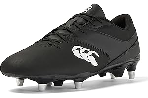 Canterbury of New Zealand uniseks Phoenix Raze miękkie buty do rugby, czarno-białe, 40 EU