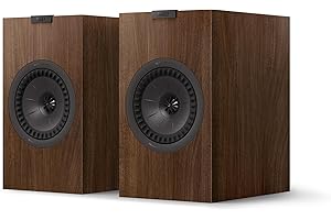 KEF Q3 Meta Altavoces de sobremesa pasivos HiFi, Nogal | Música | Televisión y Home Cinema | Gaming | Reflector de Graves bidireccional | Transductor Uni-Q de 16,5 cm con Mat