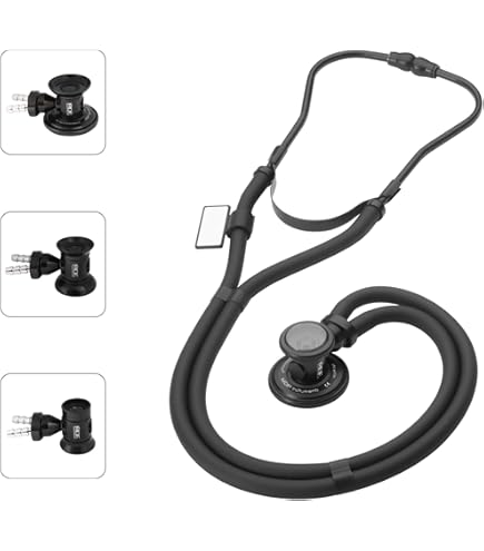Tubo doppio Rappaport Stetoscopio nero, Blu, 1