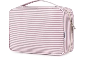 Narwey Neceser Colgante Bolsa de Aseo Viaje Neceser Maquillaje Organizador Mujer Kit de Aseo Colgante Bolsa Maquillaje Niñas (Za-Raya Rosa Viejo)