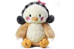 TUMAMA Kids Peluche Animal Qui Danse et Repete pour Bebe, Interactif Musical Jouet avec Enregistrement, Dansante Parlante Jouets Enfant, Peluches Poulet et Animaux Interactifs, Répéte Hug me, Kiss Me