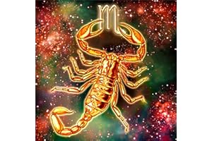 Bimkole Diamond Painting Pintura Diamante 5D Cielo Estrellado Escorpión Bricolaje Arte, Completo Taladro Diamantes de Imitación Decoración de Pared de Salón 40 * 40 cm(X4-166)