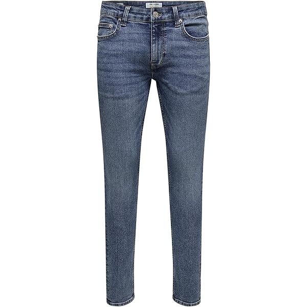Only & Sons mens Slim-fit jeans Onsloom Slim Jax Stayb 9242 A14 Dnm Noos, black denim