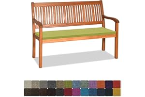 Orumrud Coussin pour Banc de Jardin antidérapant 140 x 40 x 3 cm,Confortable Lavable pour Banc de terrasse/Balcon/Banquette/Galette de Chaise,pour intérieur ou extérieur，Vert