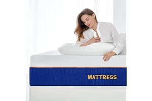 Molblly Double Mattress, 20CM Gel Memory Foam Mattress with CertiPUR-US Certified Foam Bed Mattress in a Box for Sleep Cooler & Pressure Relief,135x190x20CM
