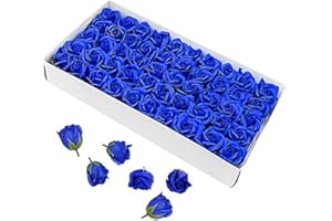 WEIYE 50PCS Soap Rose Flower - Flora Scented Soap Rose Flower - Plant Essential Oil Soap, Gift for Anniversary/Birthday/Wedding/Valentine’s Day Box