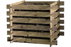 TIKTAKTOO Compost Kit en Bois 100x100x70cm Composteur
