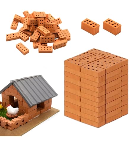 50 Mini Ziegelsteine Für Modellbau - Kreative DIY Projekte