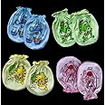 Wavva Pack Of 4 Pairs, Cotton Mittens For New Born Baby 0-6 Months|Baby Hand Gloves|New Born Baby Products.,Multicolor