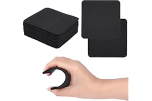 AMFUN 12 Stück Griffpolster, Profi Neopren Griffpads, Griffpolster für Gewichtheben, Alternative für Trainingshandschuhe, Neopren Workout Pads für Bodybuilding, Fitness & Krafttraining, Schwarz