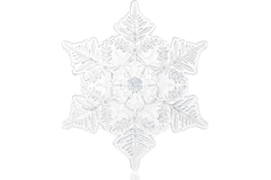 devembr Snowboard Stomp Pad, 3D Clear Snowflake Snowboarding Stomp Pads, PVC Material