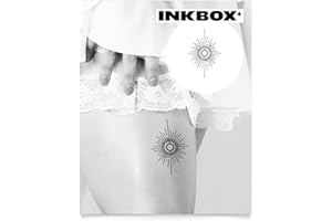 ‎INKBOX Inkbox Temporary Tattoos, Semi-Permanent Tattoo, One Premium Easy Long Lasting, Waterproof Temp Tattoo with For Now Ink - Lasts 1-2 Weeks, Always Forever, 3 x 3 in
