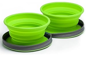 Colapz Zwei Faltbare Hundenäpfe – Wassernapf für Hunde – Faltnapf mit Reise-Etui