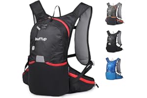 buffup® zaino bici mountain bike ciclismo zaino mtb15L,Zaino per idratazione per uomo e donna,zaino leggero running trekking