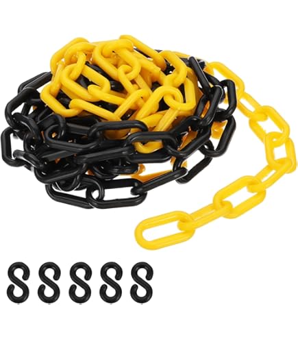 Barriera Di Sicurezza Arancione 4 Metri - Catena Con Ganci Per Controllo Folla, Parcheggi E Eventi