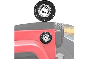 RT-TCZ Fuel Filler Door Cover Gas Cap Exterior Accessories For Jeep Wrangler JK & Unlimited 2007-2017(Jeep Logo)