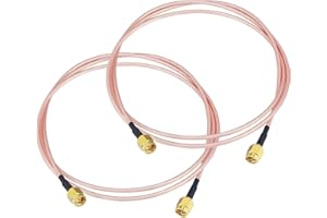 Boobrie 2 * SMA Maschio Cavo 1M Cavo Coassiale SMA Maschio a SMA Maschio Cavo RG316 di Estensione Antenna WiFi Adattatore per Antenna Coassiale Cavo 4G Antenna WiFi Router