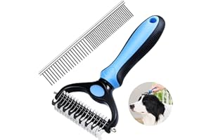 MDDK DY Brosse Chien Brosse Chat,Brosse Chien poil Long,Brosse Chat poil Long,Brosse pour Chien et Chat, Peigne de Toilettage pour Sous-Poil et Poils Superflus Morts