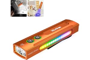 Wurkkos HD01 Pro Uppladdningsbar Ficklampa med 365 nm UV, Grönt och RGB-ljus - 1 200 lum Platt Modell för Utomhusbruk och Hus
