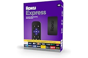 Roku Express | HD-Streaming Media Player | Funktioniert nur in Deutschland| Einfaches setup mit dem mitgelieferten HDMI kabel|1080p,720p bis zu 60fps
