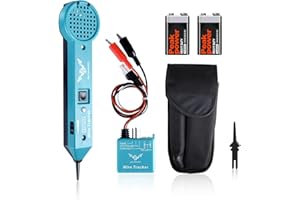 JENABOM Tone Generator Kit, Wire Tracer Circuit Tester, 200EP High Accuracy Cable Tester, Line Finder Toner Inductive Amplifier Variable Tone Generator for Network Cable Collation