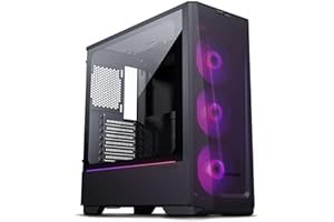 ‎PHANTEKS Phanteks PC Gehäuse Eclipse G360A EATX Midi-Tower, PC-gehäuse Tempered Glass, ARGB, Computergehäuse, Schwarz