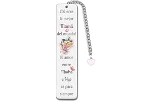 FCZIVA Mamá Marcadores Día de la Madre Regalo Marcador Mujeres Flor Lindo Regalo de Cumpleaños Te Amo Hijo Mami Jubilación Apreciar Familia Citas de Amor Grabados Recuerdos Ideas de Hijo