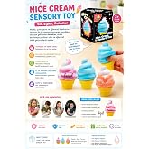 K&uuml;lah Dondurma Squeeze Oyuncak Yumuşak Sıkma Duyusal Stres Odaklanma Oyuncağı El Egzersiz Sıkma Topu Sensory Squishy Toy