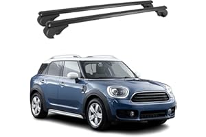 OMAC Barres de Toit Transversales pour Mini Countryman F60 2017-2025 Aluminium Noir