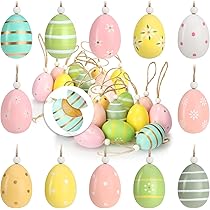 Decorazioni Pasquali 18 Pezzi Com-four - Uova Colorate Per Albero Di Pasqua - Foto 10