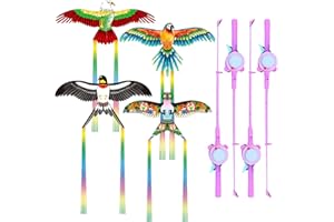 Cerf-Volant pour Enfants,Xiuyer Cerf-Volant pour Enfants Adultes Parc en Plein Air sur La Plage Facile à Assembler Et à Voler pour Les Garçons Et Filles De 5 à 60 Ans