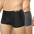 MAML Men's Boxer Trunk Seamless Underwear - Soft, Breathable & Flexible - Cotton Blend - Ideal, Sports, Gym - Premium Comfort & Fit - Pack of 2