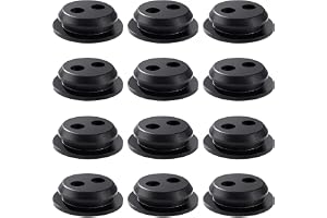 VooGenzek 12 Stycken Bensintank Gummipluggar, 2 Hål Gummitätning, Bränsletankgummihylsor, för Röjklippare, Trimmers, Gräsklippare