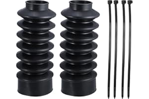 X AUTOHAUX 2 Pcs 39mm Universal Front Fork Guards Covers Shock Absorbers Boots