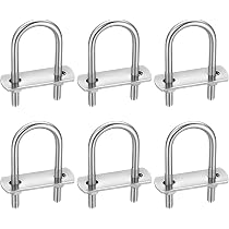 U-bolt quadrato con dadi e rondelle M12 70/42/70