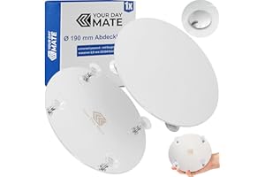 YOUR DAY MATE Universal Cover for Shower Drain, Ø 190 mm, Made of 2.8 mm Stainless Steel, Suction Cup Installation, Compatible with All Brands Such as Viega, Grohe, Geberit, Dallmer, Wirquin, etc.
