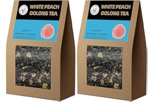 ‎HANFANGLING HANFANGLING Weißer Pfirsich Oolong Tee, 2Stück, Natürlicher Loser Tee, Vertreibt Müdigkeit, Erfrischt den Geist, Koffeinersatz, Fördert die Verdauung, Erfrischend Süß und Aromatisch im Geschmack