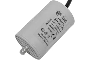 LUMONIC Starting/Motor Capacitor 30µF 400V 45x70mm Cable 35cm Ducati 416.10.95 B 30uF