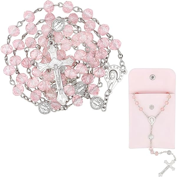 Engel Cherubijn met roze rozenkrans op het hoofd - 9x6cm
