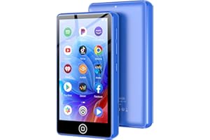 AGXOV 144 GB MP3 Player with WiFi & Bluetooth, 4.02 Inch Touchscreen Music Player, Android MP4 Player with Spotify, Amazon Music, Deezer, FM Radio, Voice Recorder, E-Book Reader (Blue)