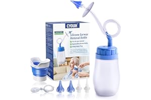 CYOUH Ear Wax Remover, Ear Cleaner, Ear Wax Removal kit, Manual Ear Wash System, Safe and Effective for Cleaning Earwax Deposits