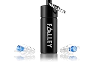 Falley ProSound Hearing Protection Earplugs for Loud Concerts, Musicians, DIY, Builders, Festivals and Clubs with Aluminium Carry Case | Comfortable, Professional Noise Cancelling Ear Protection