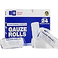Gauze Care Rolls Pack of 24 – Premium Quality Lint and Latex-Free 4 inches x 4.1 Yards Conforming Stretch Bandages Designed for Effective Wound & Comfort - Ideal for use as a Mummy wrap